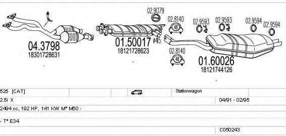 MTS C050243008949 Exhaust System